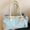 Light blue with white