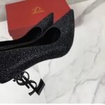 European and American Solid Color Full Diamond High Heels - Image 4