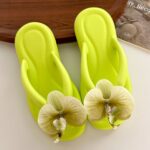 Women's New Summer Fashion Flats Soft Bottom Beach Slippers - Image 4