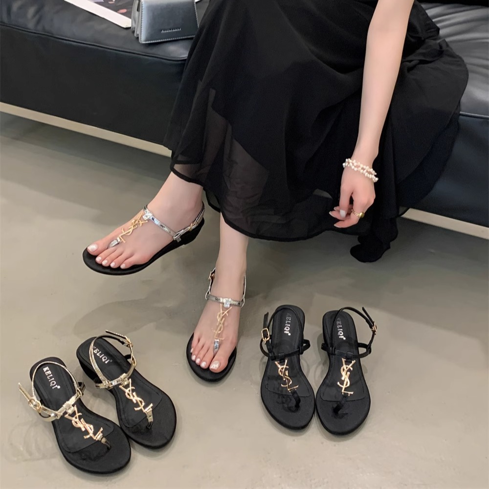 23 Roman Shoes Women's One-Strap Sandals Fairy Shoes - Image 1