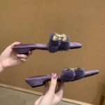 high-end fur slippers for women - Image 6