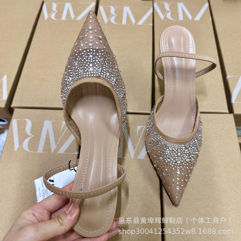 243 Open Heel Pointed Toe Sandals - Image 1