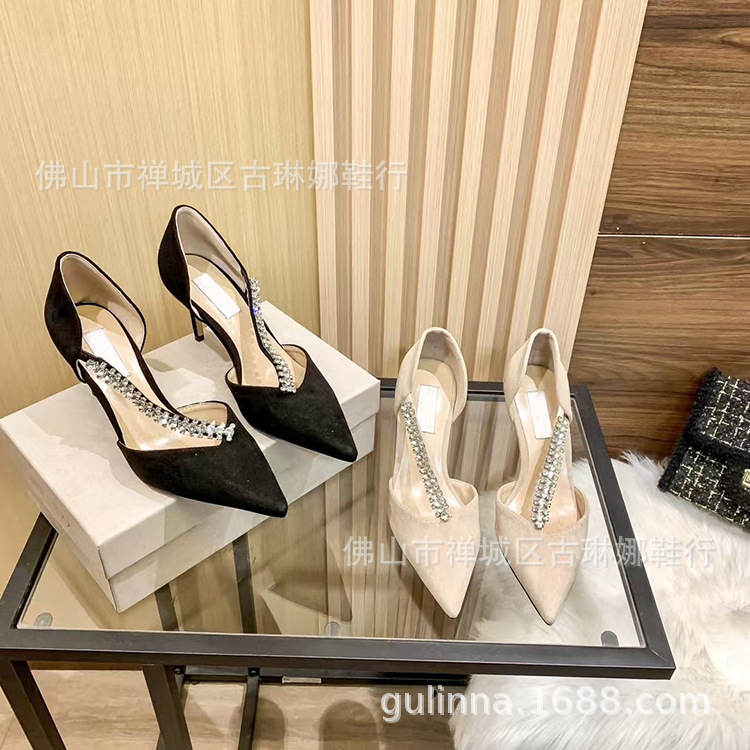 252 Fashionable Hollow Sandals Stiletto Heel Single-layer Shoes - Image 1