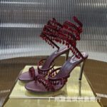 Crystal Pendant Snake Wrap Bohemian Fairy High Heel Wedding Shoes - Image 2