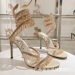 Crystal Pendant Snake Wrap Bohemian Fairy High Heel Wedding Shoes - Image 6