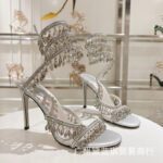 Crystal Pendant Snake Wrap Bohemian Fairy High Heel Wedding Shoes - Image 8