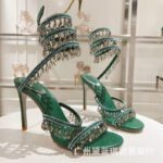 Crystal Pendant Snake Wrap Bohemian Fairy High Heel Wedding Shoes - Image 13
