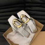 Korean Style Square Thong Flat Sandals - Image 5