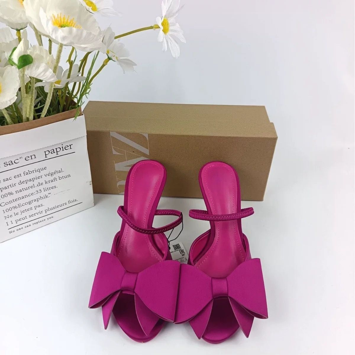 WhatsApp Image 2025-11-24 at 04.20.55 Zara bow shoes for women - Image 1
