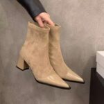 Fashionable retro leopard print slimming stretch boots for women - Image 3
