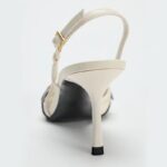 Slim Patent Leather Stiletto Cross Buckle Shoes - Image 2