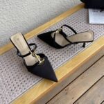 French-style pointed-toe strappy stiletto sandals for women - Image 4
