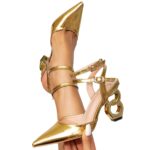 Gold High Heels - Image 2