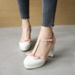 Bow Buckle Fashion High Heels
