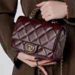 Chanel Inspired Genuine Leather Vintage Women's Bag