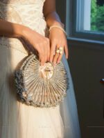 UGALS French-style openwork hand-woven rhinestone basket bag - Image 3