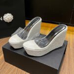 12cm Wedge High Heel Waterproof Platform Transparent Heel For Women - Image 5