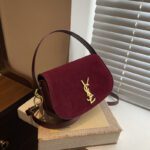 New Spliced ​​Deerskin Velvet Shoulder Saddle Bag - Image 2