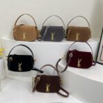 New Spliced ​​Deerskin Velvet Shoulder Saddle Bag - Image 9
