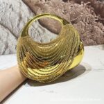 Luxury Silver Diamond Sparkling Acrylic Clutch Bag - Image 5