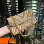 Rhinestone and Pearl Banquet Clutch Bag
