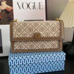 Tortyburch Popular Full-Print Flip Small Square Bag