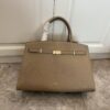 Gray leather