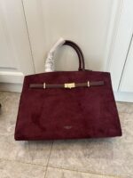 Demellier Hand-Held Tote Bag Large Capacity Genuine Leather Handbag - Image 10