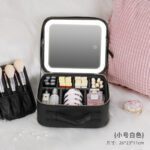 Large Capacity Full Screen Mirror Portable Travel Cosmetic Storage Bag - Image 5