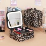 Large Capacity Full Screen Mirror Portable Travel Cosmetic Storage Bag - Image 6