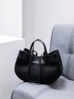 Polene France New Autumn and Winter Suede Large-Capacity Shoulder Tote Bag - Image 2