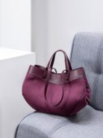 Polene France New Autumn and Winter Suede Large-Capacity Shoulder Tote Bag - Image 3
