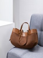 Polene France New Autumn and Winter Suede Large-Capacity Shoulder Tote Bag - Image 4
