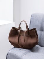 Polene France New Autumn and Winter Suede Large-Capacity Shoulder Tote Bag - Image 5