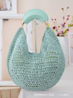 Women's Colorful Woven Seaside Vacation Beach Bag - Image 6