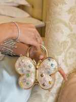 UGALS Fairy Butterfly Mini Acrylic Diamond Elegant Evening Handbag