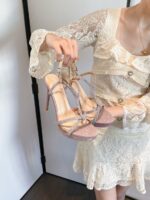 Summer New Style Waterproof Platform Thin Heel Comfortable High Heels - Image 3