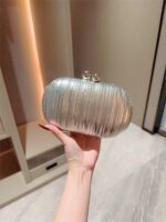High-End Cross-Border Hot-Selling Pleated Evening Bag - Image 2