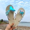 White sole + blue