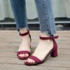 Burgundy 5cm heel