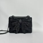 Eagle Head Bow Diamond Butterfly Rhinestone Bag - Image 4