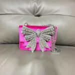 Eagle Head Bow Diamond Butterfly Rhinestone Bag - Image 6