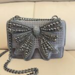 Eagle Head Bow Diamond Butterfly Rhinestone Bag - Image 8