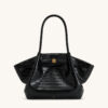 Black crocodile-patterned small size