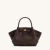 Small size, coffee-colored leather