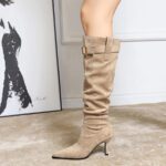 Winter Pointed Thin Heel Slimming Boots - Image 4