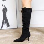 Winter Pointed Thin Heel Slimming Boots - Image 5