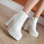 Ultra-high heel waterproof platform low-cut boots - Image 2