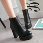 Ultra-high heel waterproof platform low-cut boots - Image 3