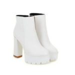 Ultra-high heel waterproof platform low-cut boots - Image 6